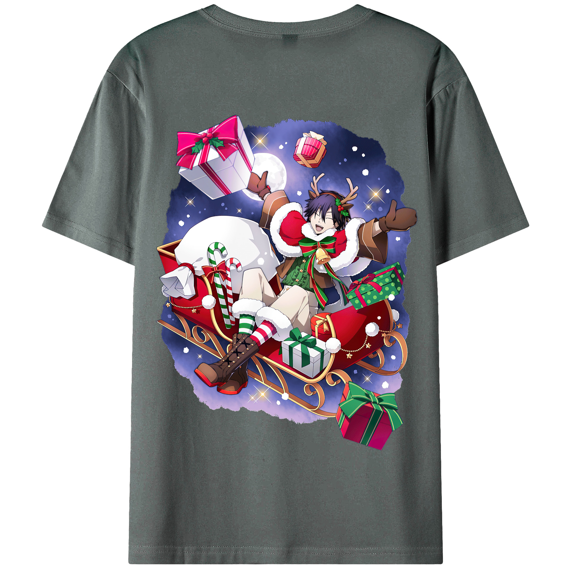 （画像用） 文豪ストレイドッグス Bungo Stray Dogs 綿100％半袖Tシャツ（背面プリント）